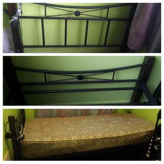Single Bed frame + Mattress