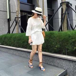 小首爾商行dazzlingdazzlin白色套裝