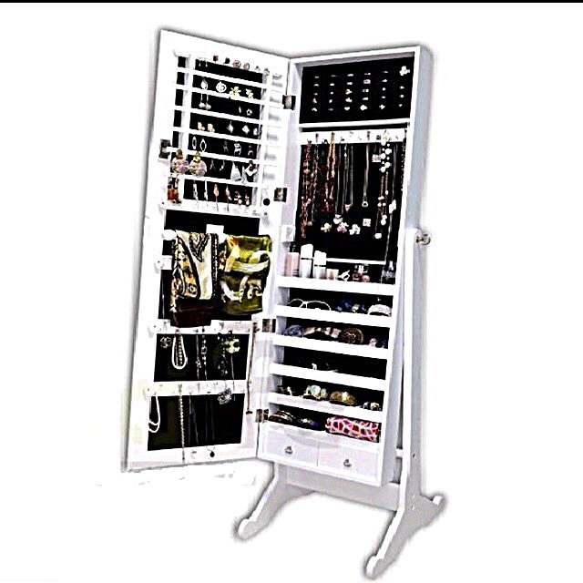 2 In 1 Jewelry Cabinet Whole Body Mirror Women S Fashion Jewellery On Carousell