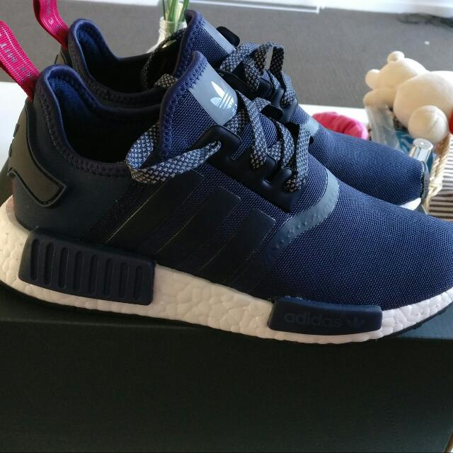 Nmd navy blue pink online
