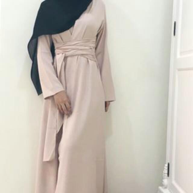 abaya wrap dress