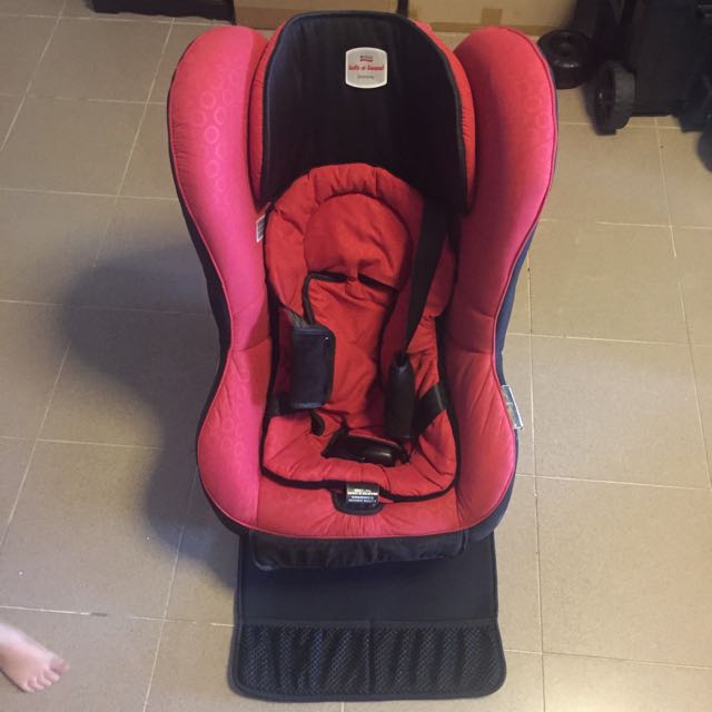 Britax Safe N Sound Baby Car Seat Compaq Red Convertible On