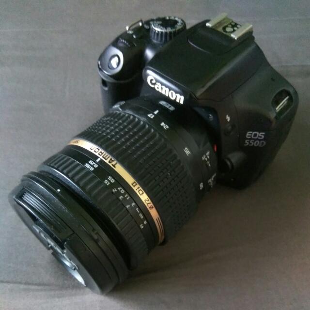 canon 550d with tamron 17 50mm f 2 8