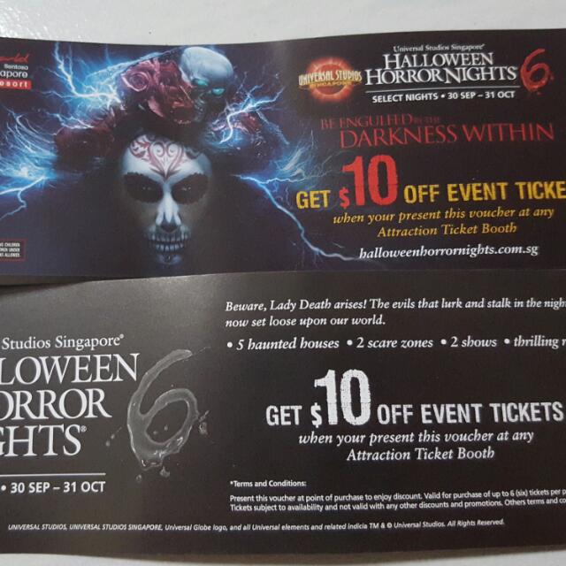Universal studios halloween horror nights coupon