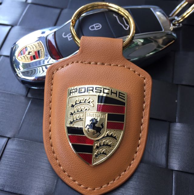 porsche leather key