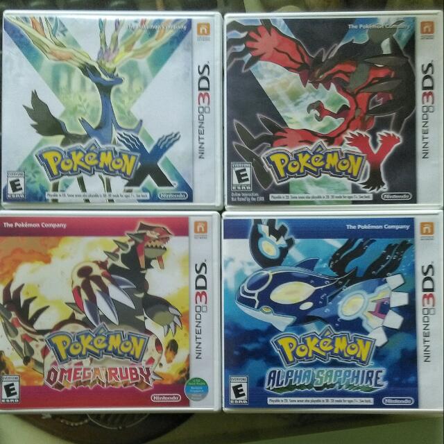 Reserved Pokemon Omega Ruby Alpha Sapphire And Xy Video Gaming Gaming Accessories In Game Products On Carousell