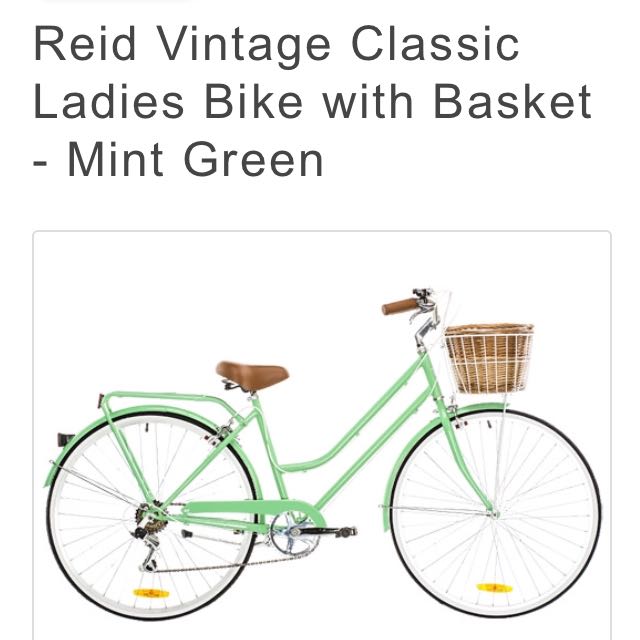 mint green vintage bike