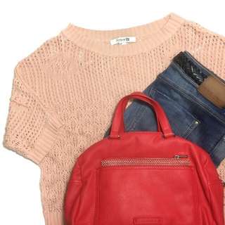 Forever 21 peach knit top [REPRICED]