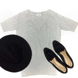 New Look grey v neck knit [REPRICED]