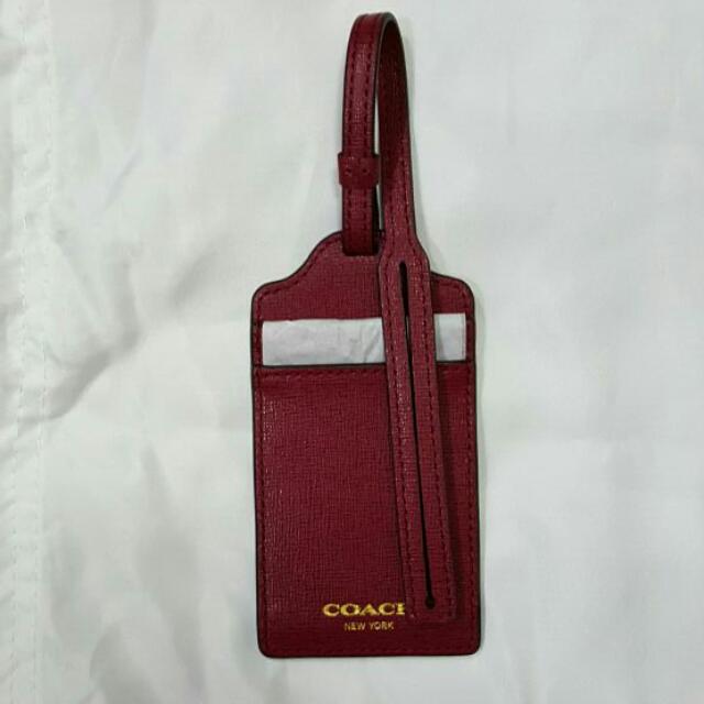 coach luggage tag