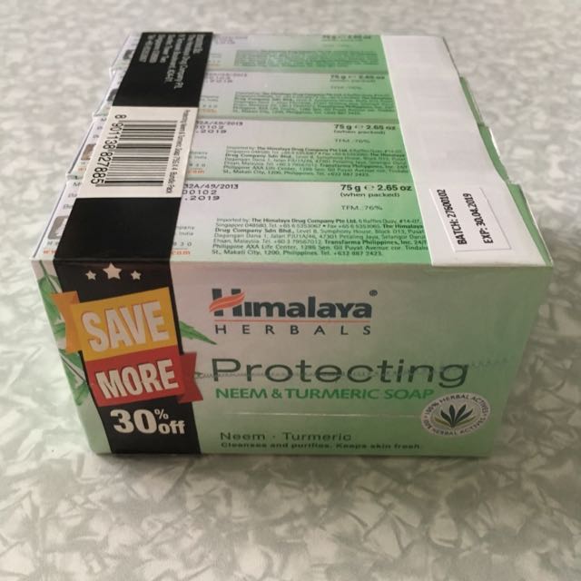 Himalaya Herbals Protecting Neem Turmeric Soap 75g X 4pcs Pack Health Beauty Bath Body On Carousell