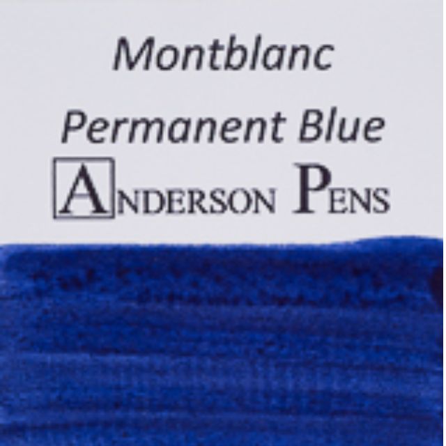 Montblanc permanent blue online ink