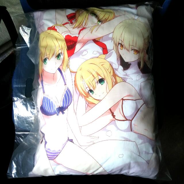 Saber Large Cushion From Fate Stay Night 10th Anniversary Ichiban Kuji Premium Hobbies Toys Memorabilia Collectibles Fan Merchandise On Carousell