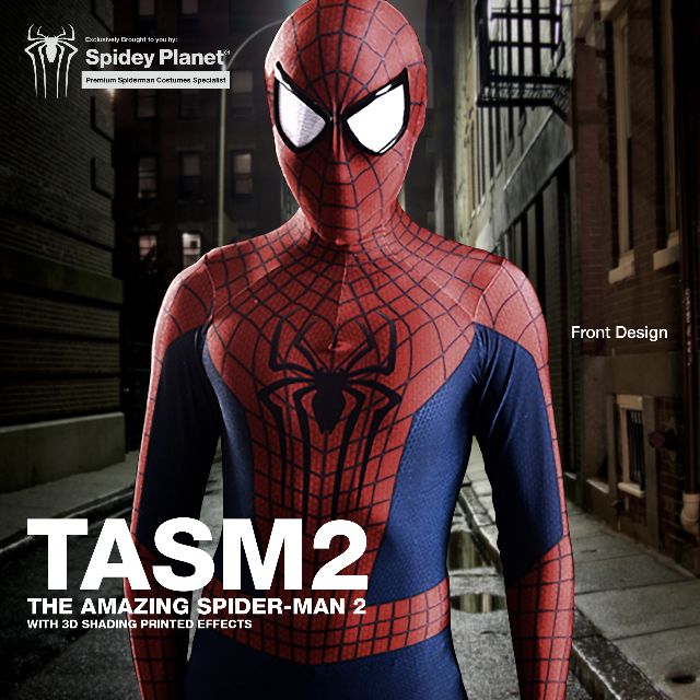 THE AMAZING SPIDERMAN TASM2 Jumpsuit Spider-man Cosplay Costume For Adult &  Kids $44.99 - PicClick