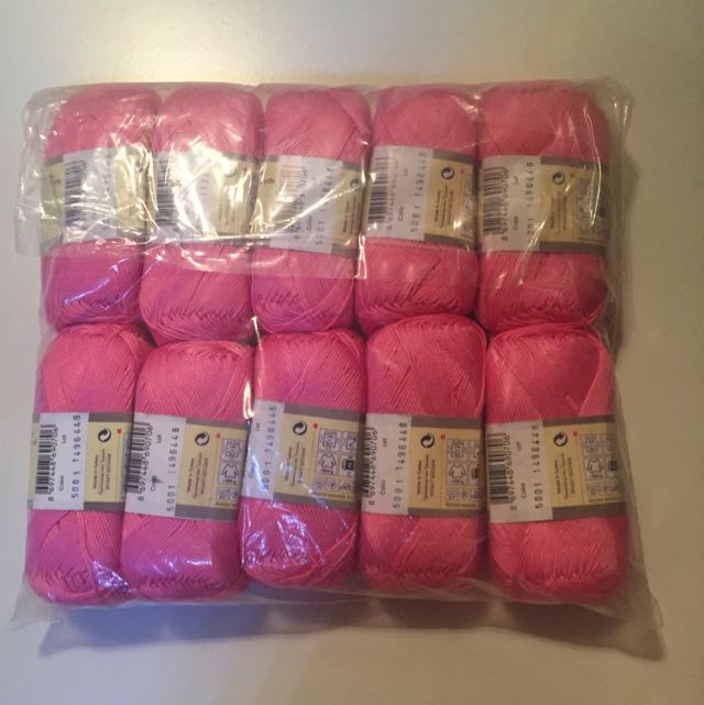 100% Mercerized Cotton Yarn Knitting Crochet by Yarnart Begonia 50g 169m 