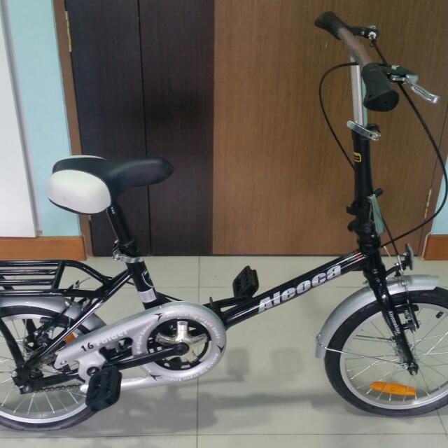 Aleoca 16 inch foldable bicycle Single Speed Sports Equipment