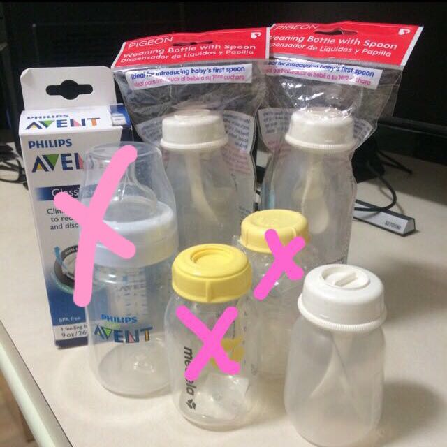 weaning bottle with spoon