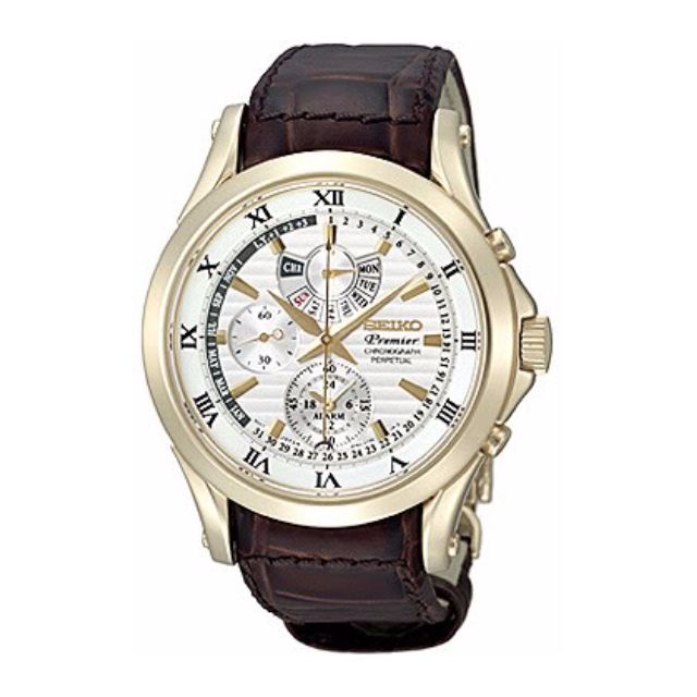 Seiko Premier Chronograph Perpetual Gents Dress Watch SPC054P1, Men's  Fashion, Watches & Accessories, Watches on Carousell