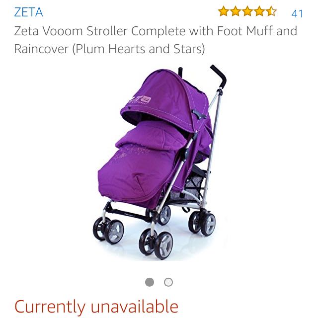 Zeta vooom stroller with footmuff best sale