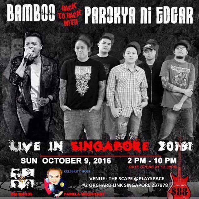 Bamboo And Parokya Ni Edgar Concert Tickets, Tickets & Vouchers, Event