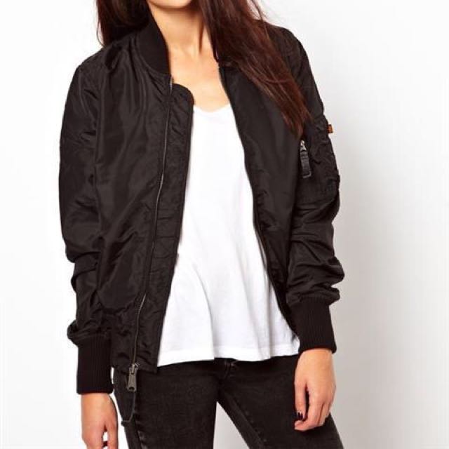 Black bomber jacket womens Clearance