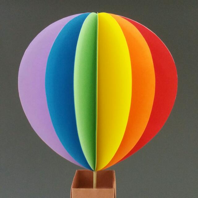 Cake Decorating Topper 3d Hot Air Balloon Theme Design Craft