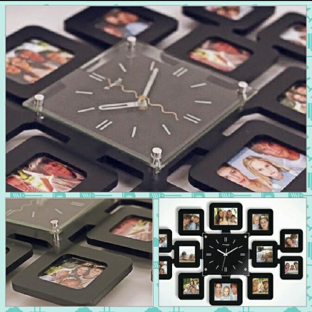 Wall Clock Frame (Category: Bed Frames & Mattresses) located in Skudai. Submitted by davidthena (Listing ID 70591944, Image 2). Description: Shaloms ONE stop Wall Clock Frame *You can't buy memories 😃 - Wall clock fits 12 (3R) photo frames - 60cm x 40cm - Ready stock - Free postage RM90.