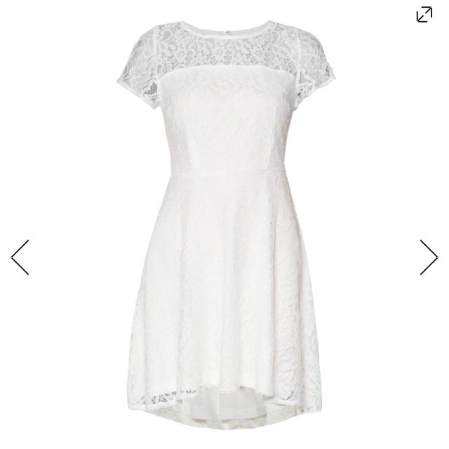 zalora white lace dress