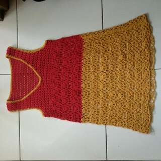 repriced crochet dress handmade by me