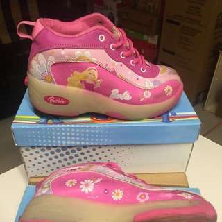 Lightly Used Girl's Flashing Roller Shoes - Size 36