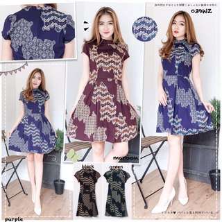Batik Murah / Batik Lovers / Batik Wanita / Dress Batik / Batik Kerja / Batik Casual / Sabrina Top / Sabrina Dress