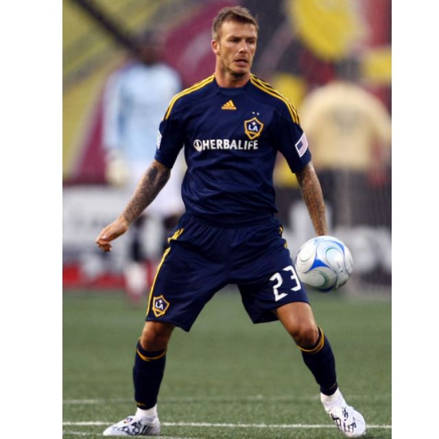 David Beckham LA Galaxy Jersey # 23 MLS Soccer League Black Men’s XS