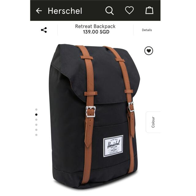 herschel backpack zalora