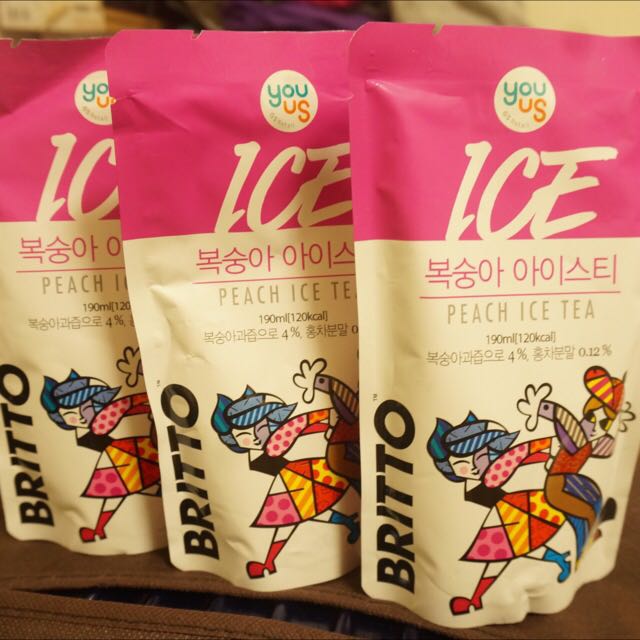 韓國超商國民人氣飲料 Ice Peach Tea 零食物語 飲品在旋轉拍賣