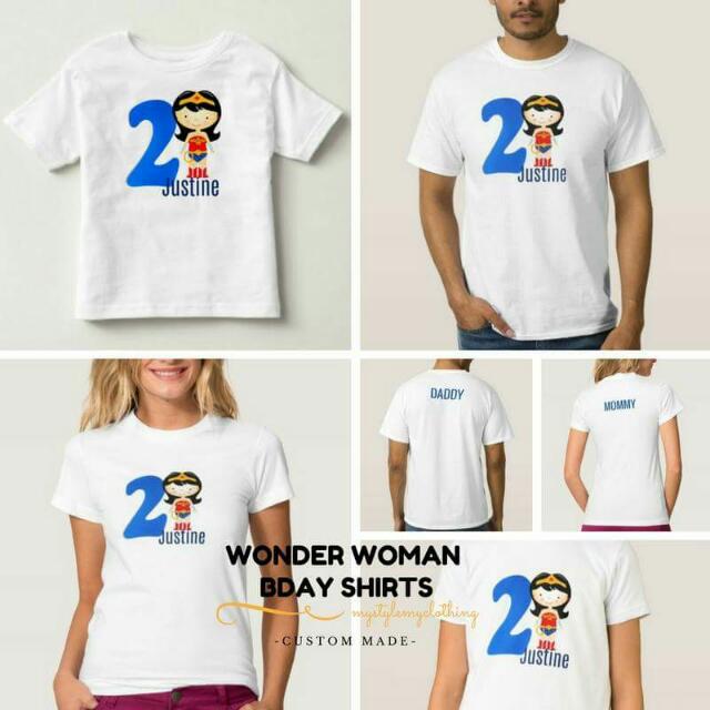 wonder woman birthday shirt