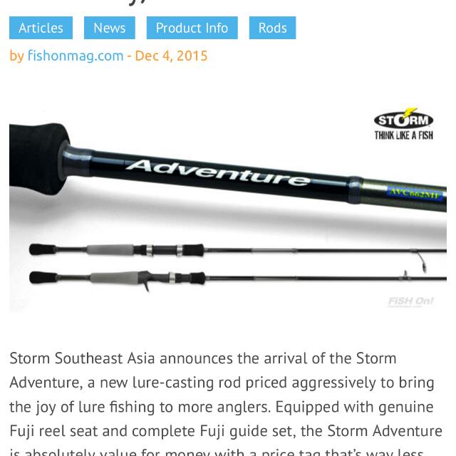 storm adventure rod