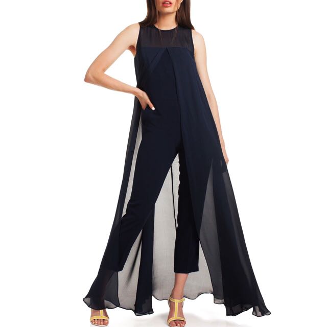 Cape cheap overlay jumpsuit