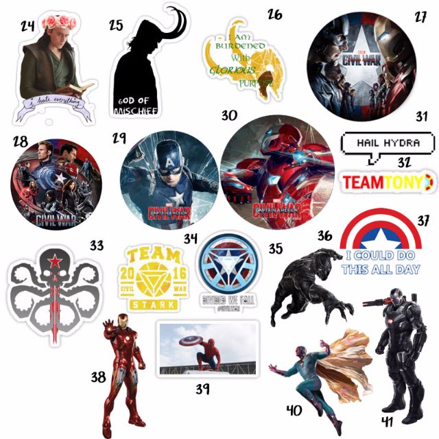 Avengers Tumblr Stickers Design Craft Handmade Craft On Carousell
