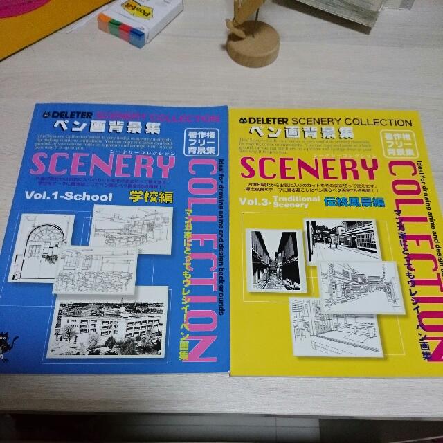 Deleter Manga Scenery Collection Design Craft Art Prints On