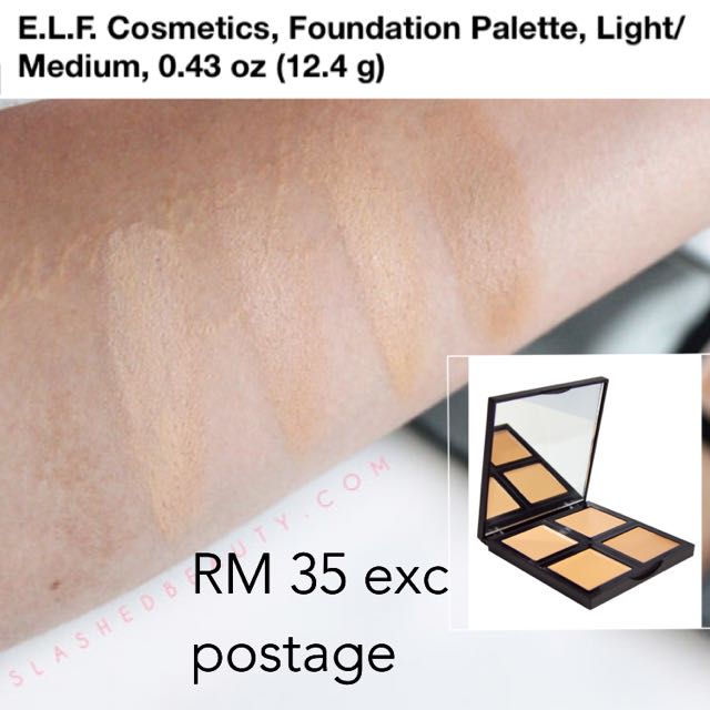 Elf Foundation Palette In Shade Light/Medium, Beauty & Personal Care