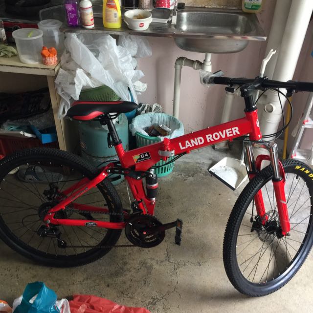 land rover 26 inch folding bike