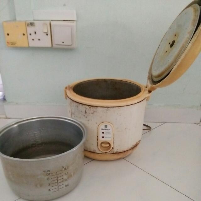 Rice Cooker National Brand 1.8 Litre, TV & Home Appliances, Kitchen