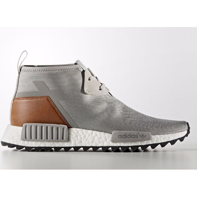 adidas NMD C1 Trail Premium Leather Solid Grey Chukka Men s