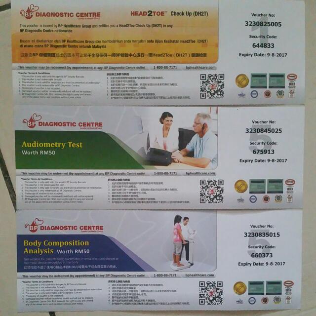 Bp Lab Voucher Malaysia Health Nutrition Health Supplements Health Food Drinks Tonics On Carousell