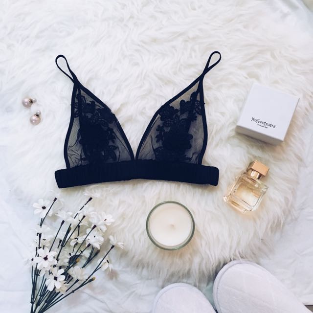 mesh lace bralette