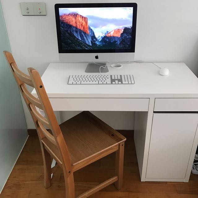 Imac Apple Ikea Desk And Chair Electronics Computers On Carousell