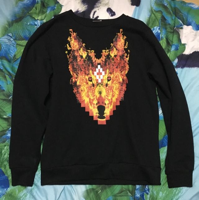 Marcelo burlon wolf sweatshirt hot sale