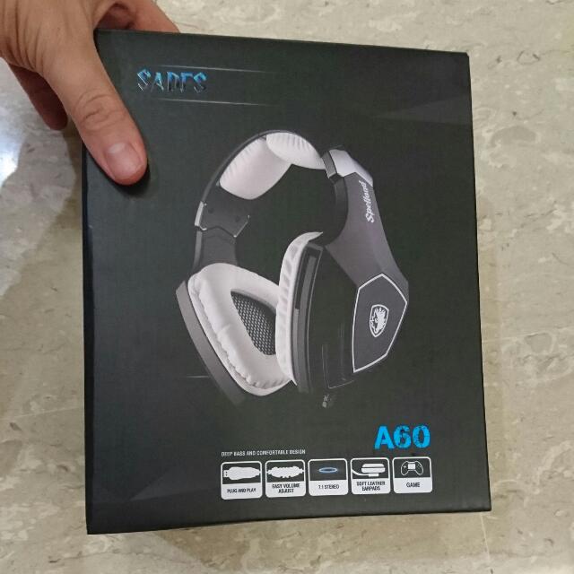 Sades A60. Most Affordable Gaming Headset Computers Tech Parts Accessories Networking on Carousell