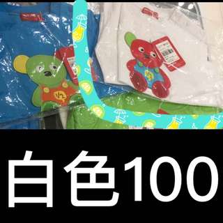 1/2白色普普🐻衣 100cm