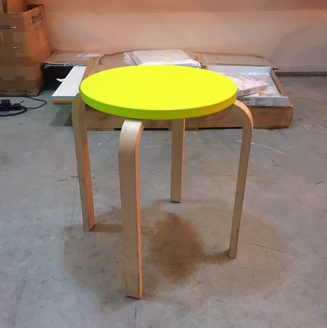 6 X Ikea Frosta Stool (Yellow), Furniture & Home Living, Furniture, Tables & Sets on Carousell